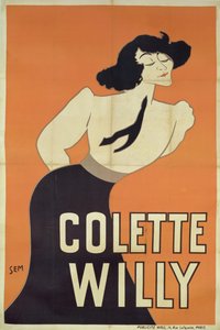 Cartaz representando Colette Willy (1873-1954)